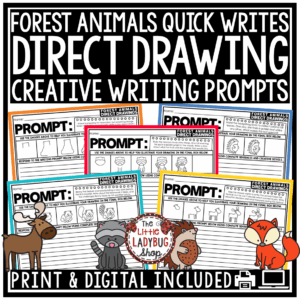 Directed Drawing Fall Forest Animals Creative Writing Prompts