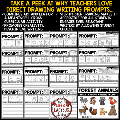 Directed Drawing Fall Forest Animals Creative Writing Prompts