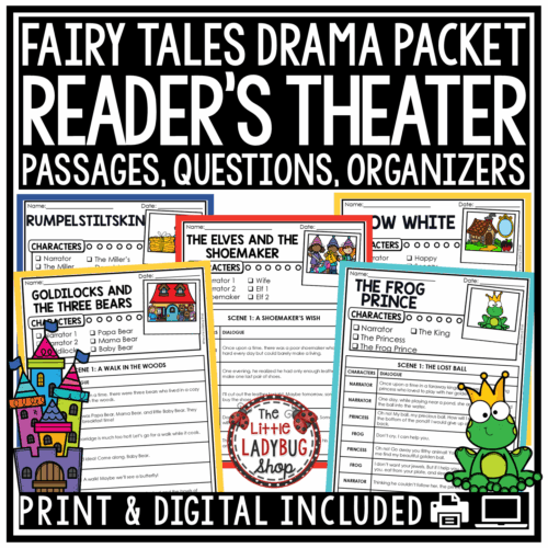 Drama Play Reader's Theater Scripts Fairy Tales Reading Passages 3rd 4th Grade