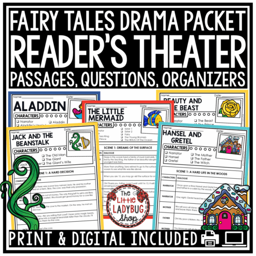 Drama Play Reader's Theater Scripts Fairy Tales Reading Passages 3rd 4th Grade