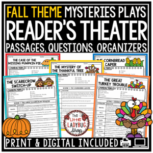 Mysteries Reader's Theater Fall Thanksgiving Reading Activities
