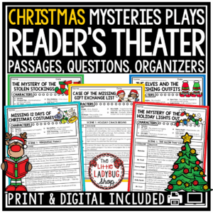 Mysteries Reader's Theater Christmas December Reading Activities