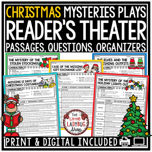 Mysteries Reader's Theater Christmas December Reading Activities