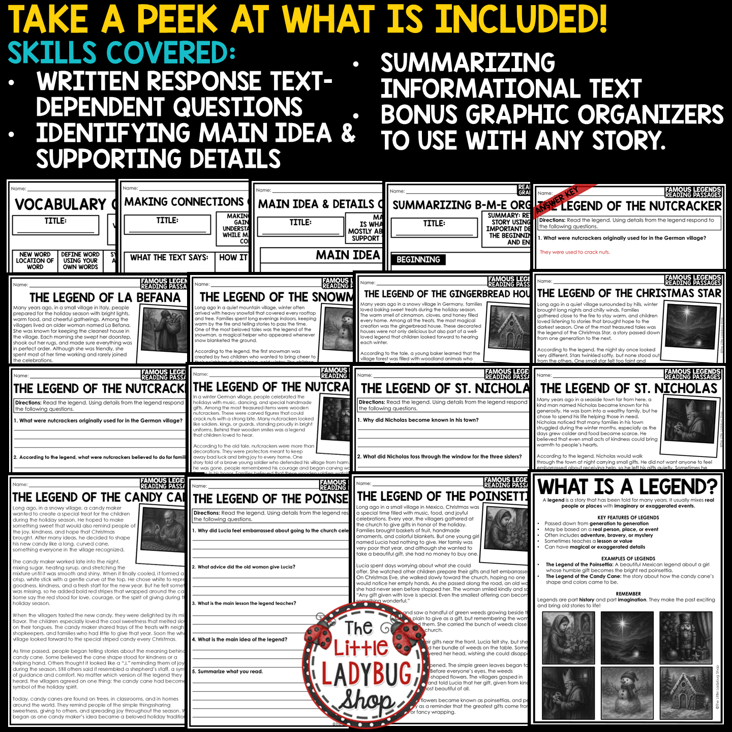 The Legend of the Poinsettia Legend of the Candy Cane Christmas Star