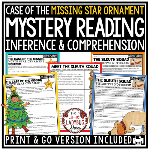 Critical Thinking Inferencing Christmas Winter Activity Mystery Reading