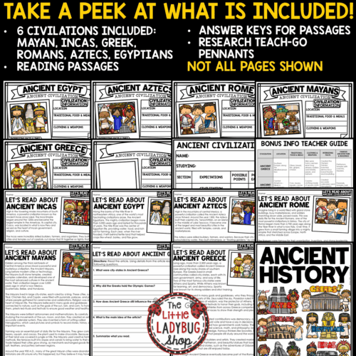 World History Ancient Civilizations Egypt Rome Greece Aztecs - The ...