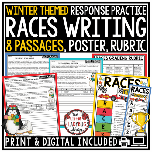 January Winter RACES Writing Strategy Practice Citing Text Evidence