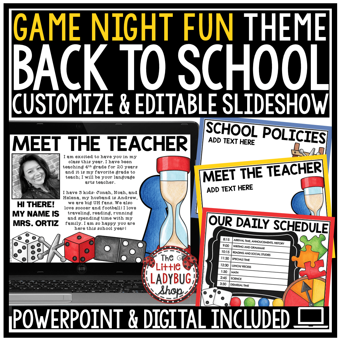 Board Game Theme Classroom Décor Bundle Game Night Teamwork
