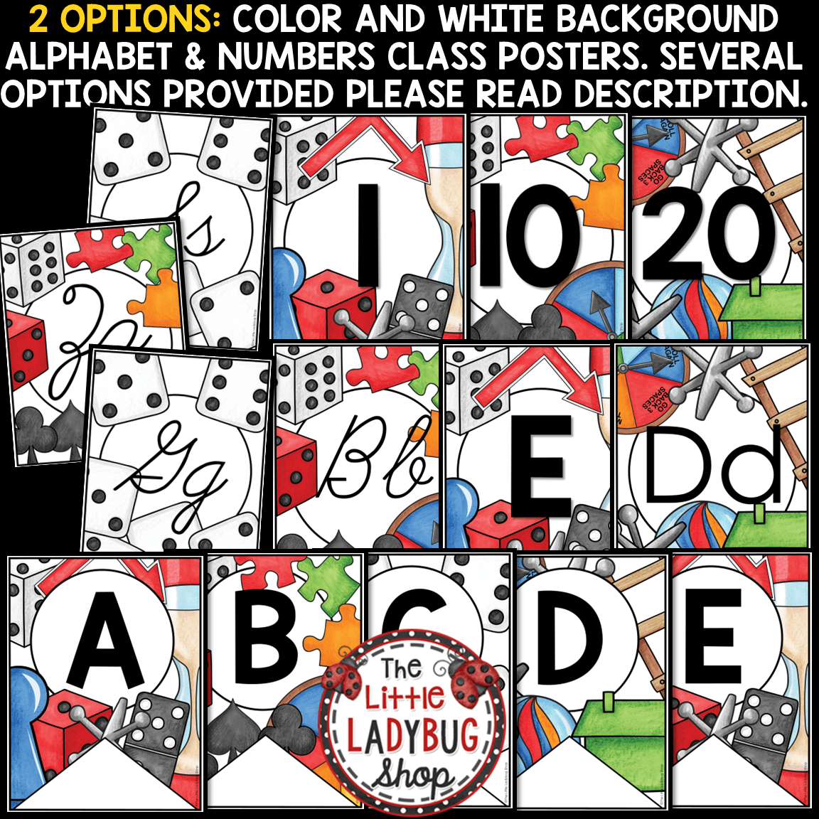 Board Game Theme Classroom Décor Bundle Game Night Teamwork