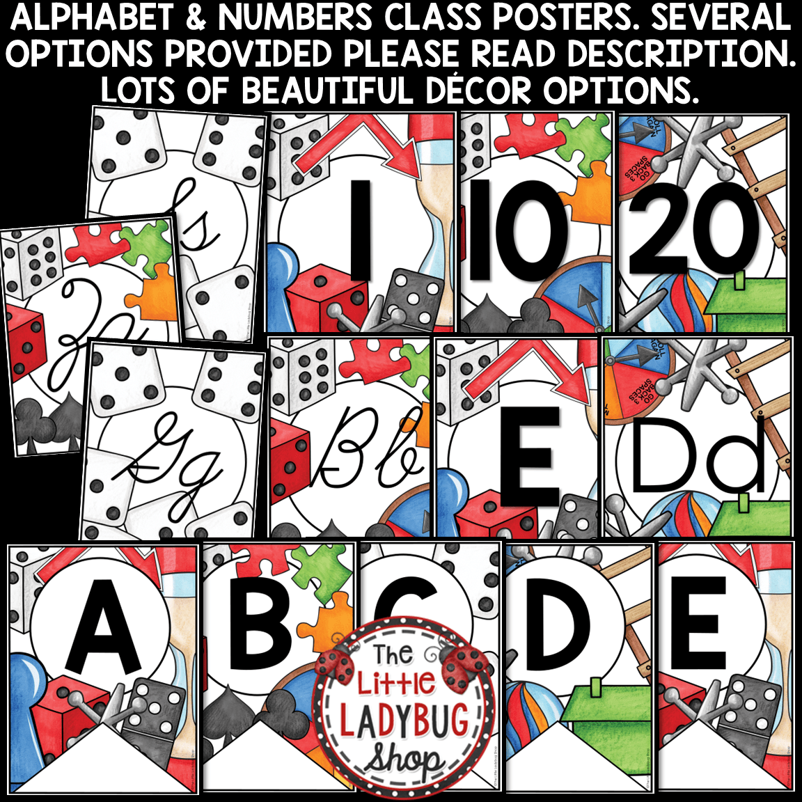 Board Game Theme Classroom Décor Bundle Game Night Teamwork
