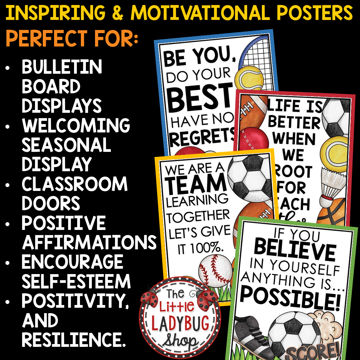 Varsity Team Sports Theme Classroom Décor Bundle All Star