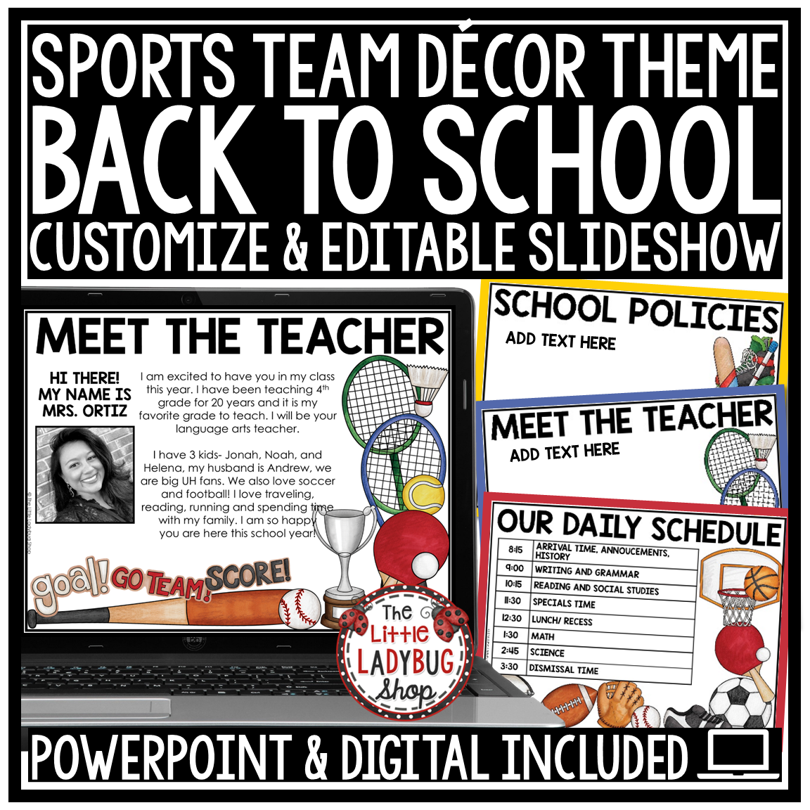Varsity Team Sports Theme Classroom Décor Bundle All Star