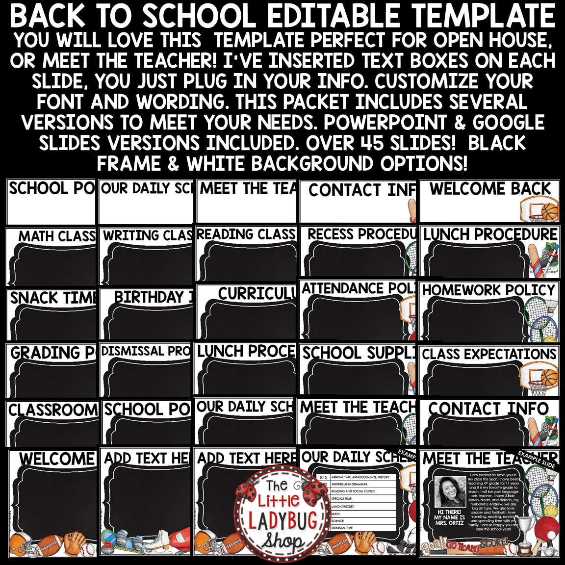 Varsity Team Sports Theme Classroom Décor Bundle All Star