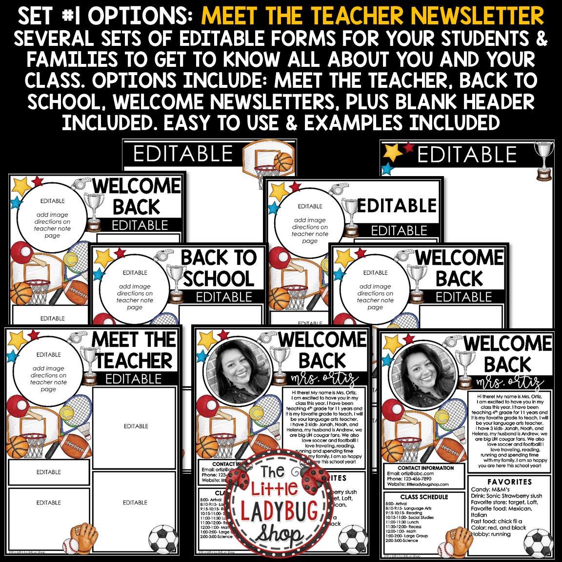 Varsity Team Sports Theme Classroom Décor Bundle All Star