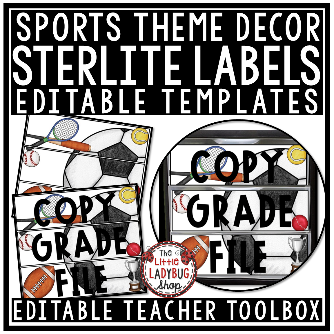Varsity Team Sports Theme Classroom Décor Bundle All Star