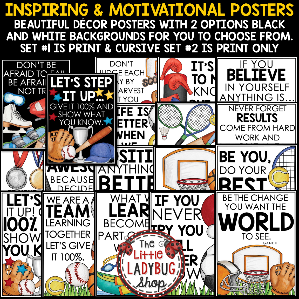 Varsity Team Sports Theme Classroom Décor Bundle All Star