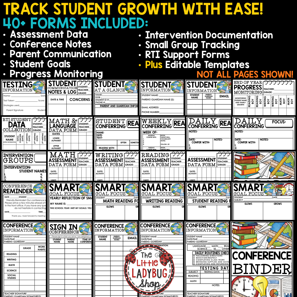 Editable Parent Teacher Conference Forms Student Led Templates - Image 3