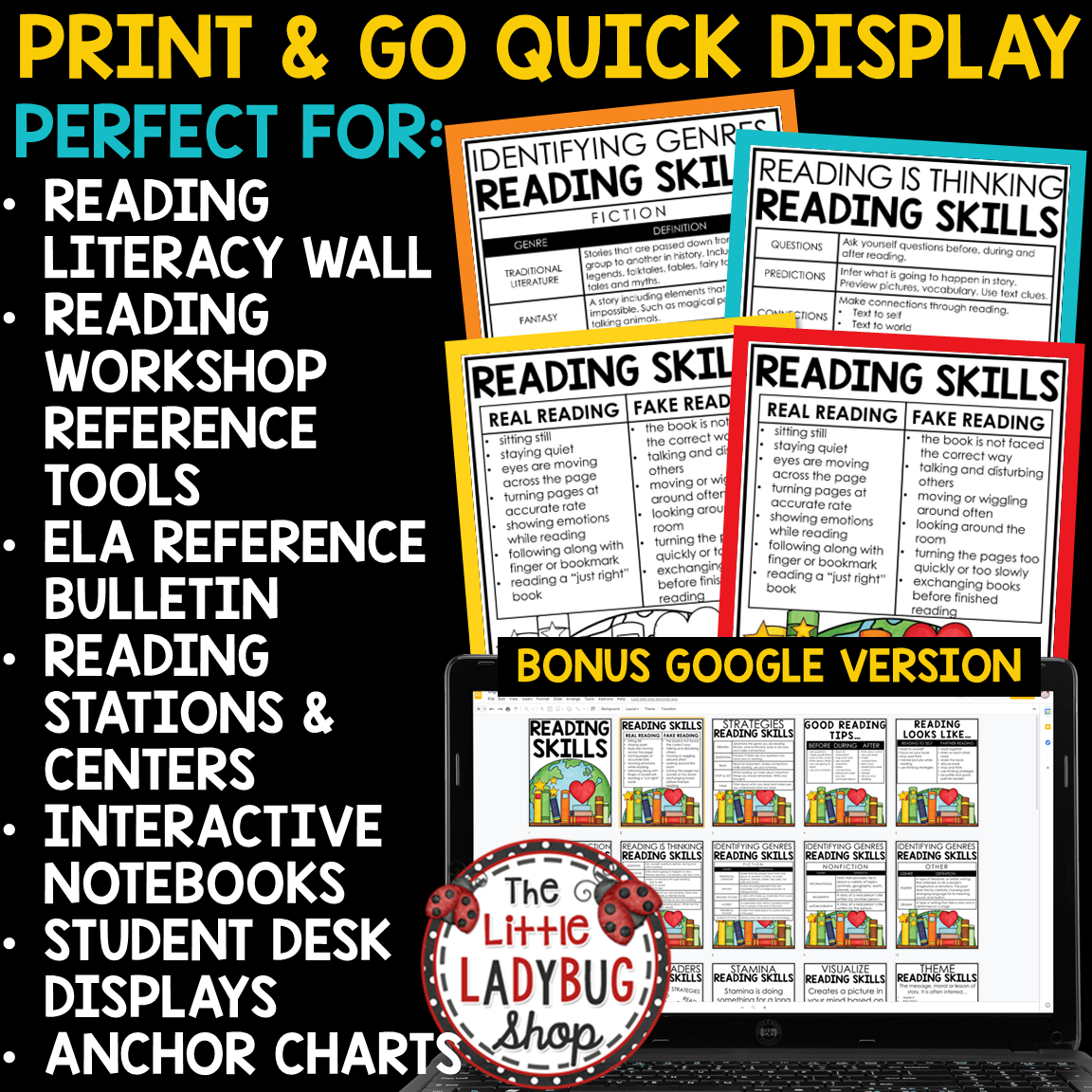 Literacy Reading Genres Posters Classroom Library Book Labels - Image 16