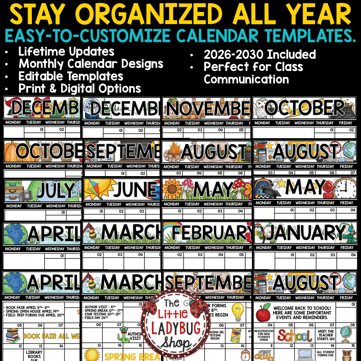 Editable Classroom Newsletters Monthly Weekly Templates News - Image 11