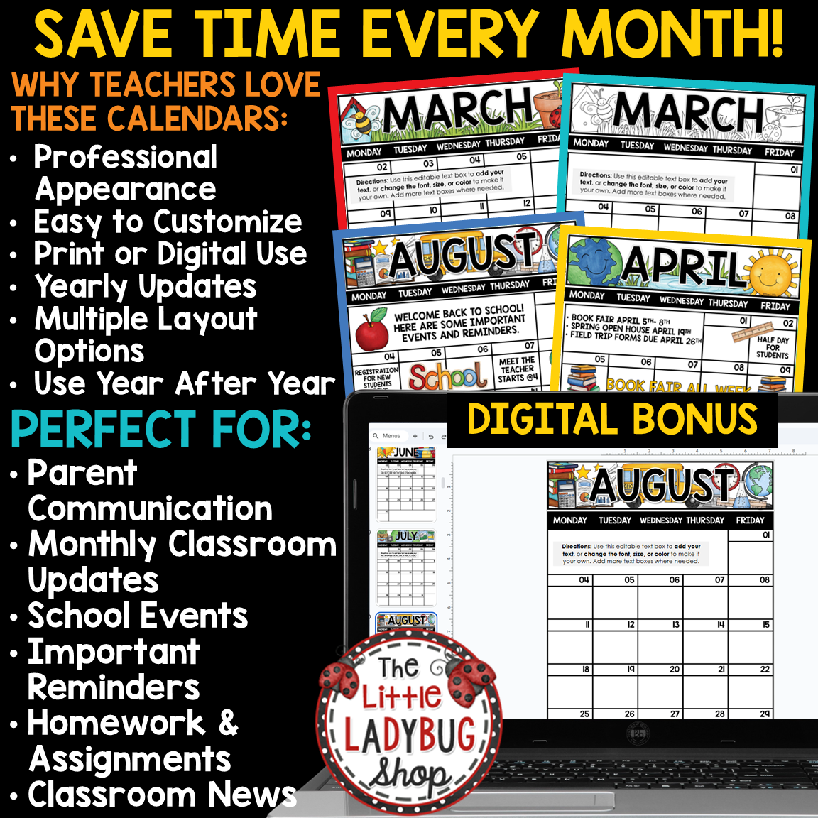 Editable Classroom Newsletters Monthly Weekly Templates News - Image 12