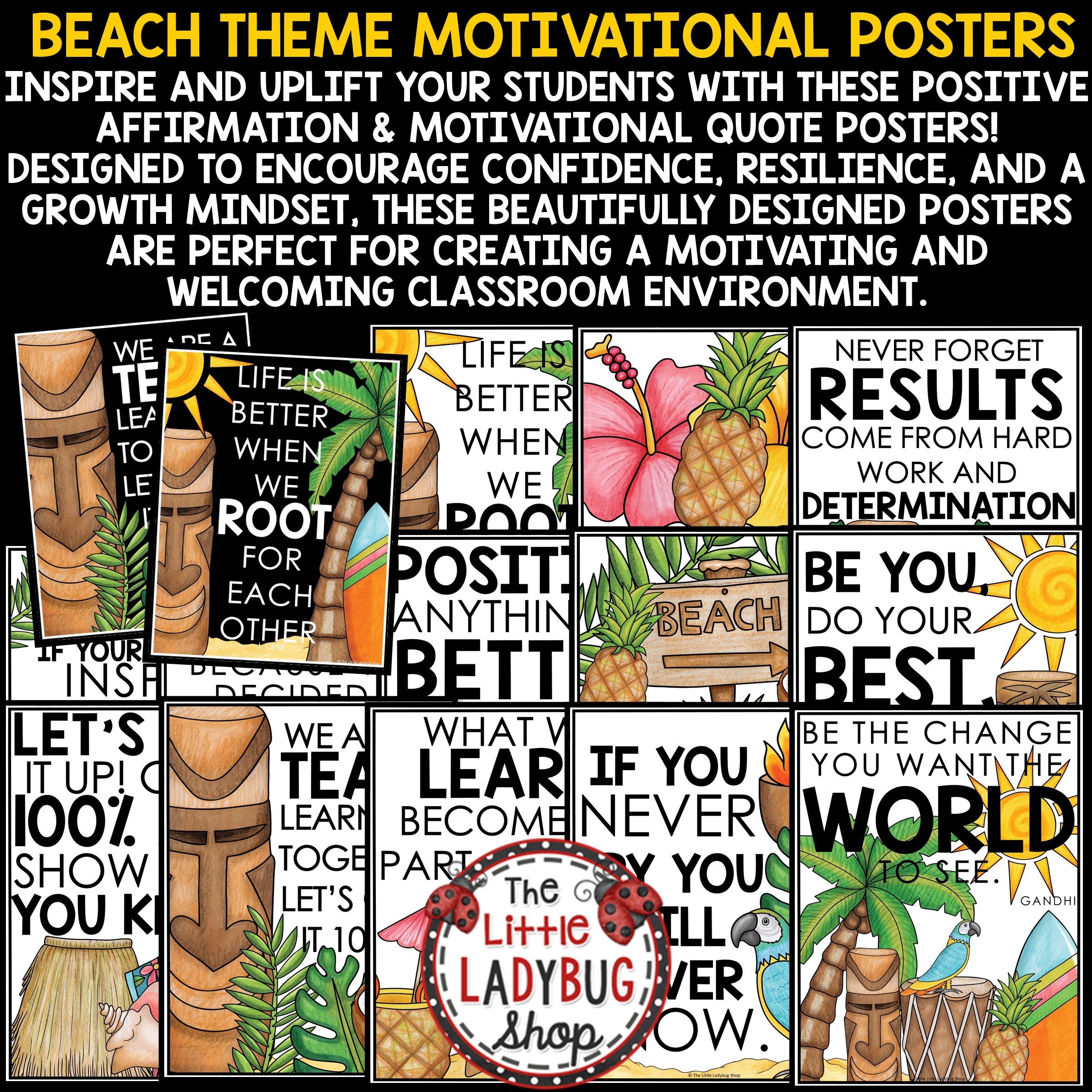 Hawaiian Tropical Beach Theme Classroom Décor Ocean Paradise - Image 7
