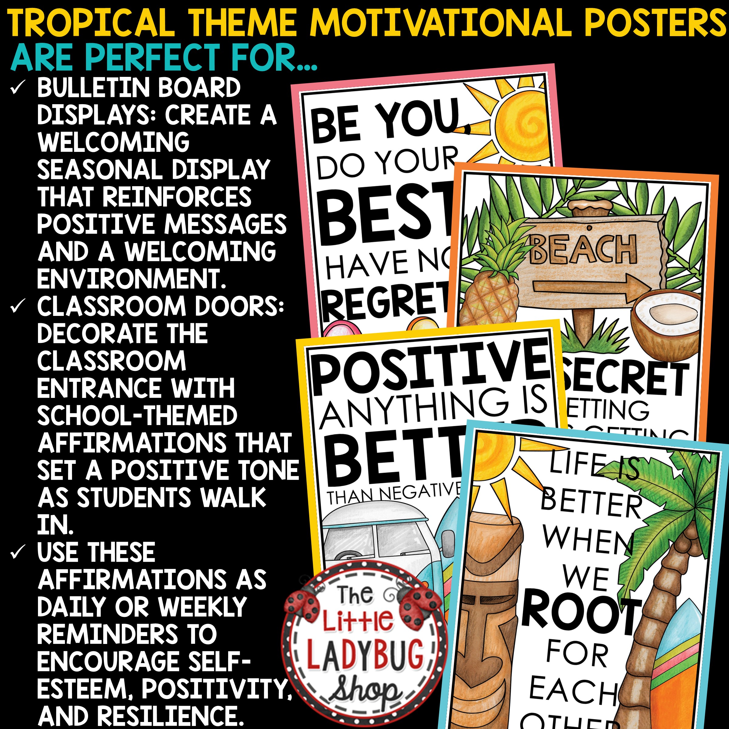 Hawaiian Tropical Beach Theme Classroom Décor Ocean Paradise - Image 8