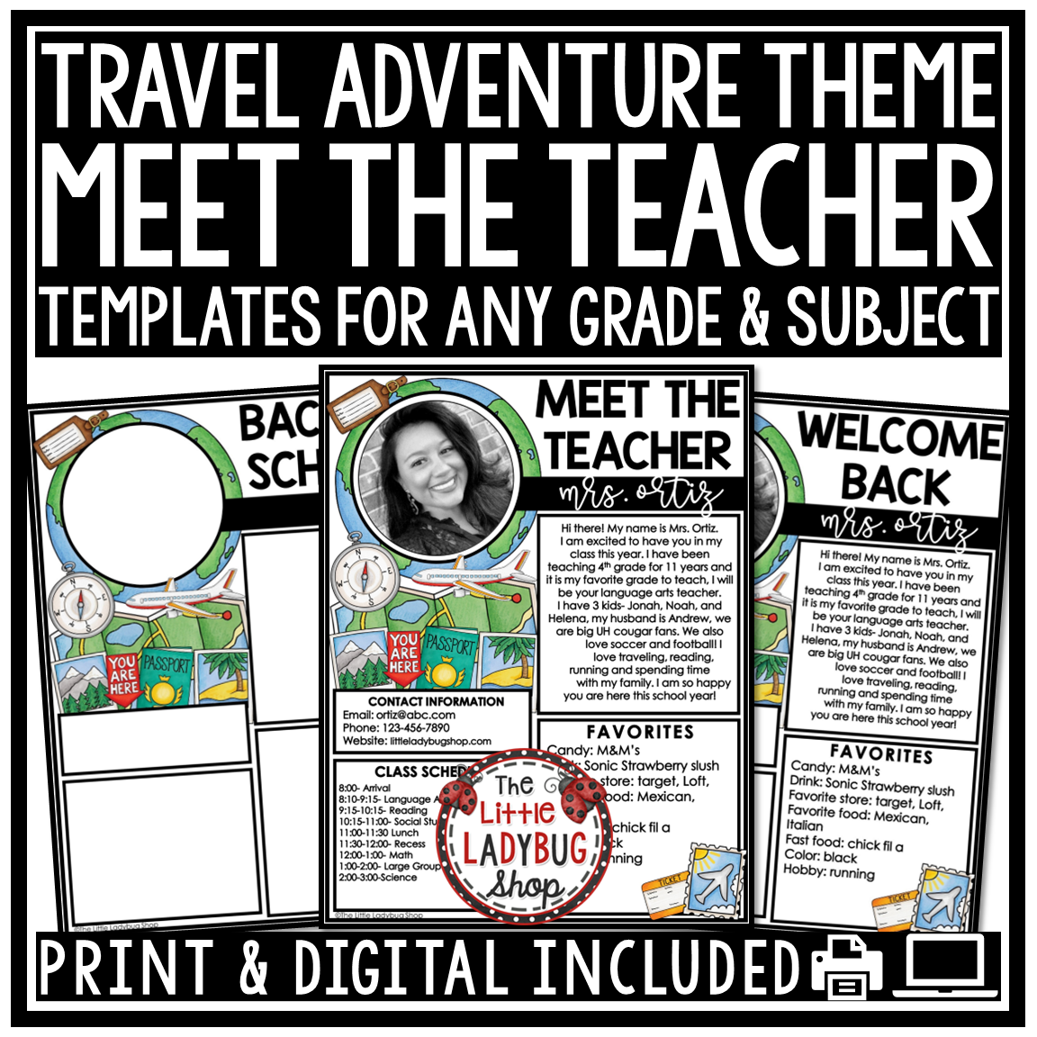 Adventure Around the World Travel Theme Classroom Décor Bundle - Image 11