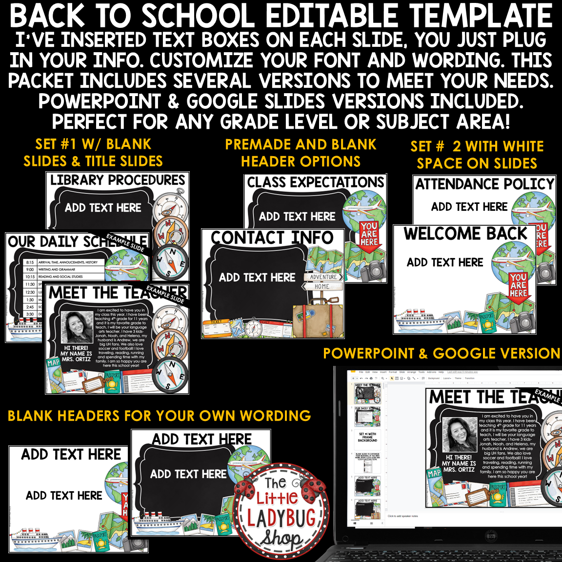 Adventure Around the World Travel Theme Classroom Décor Bundle - Image 16