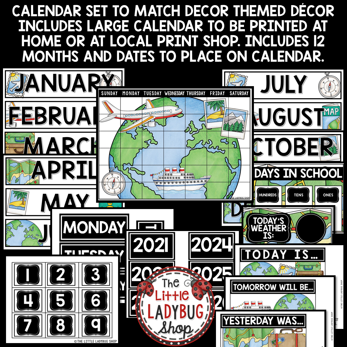 Adventure Around the World Travel Theme Classroom Décor Bundle - Image 18