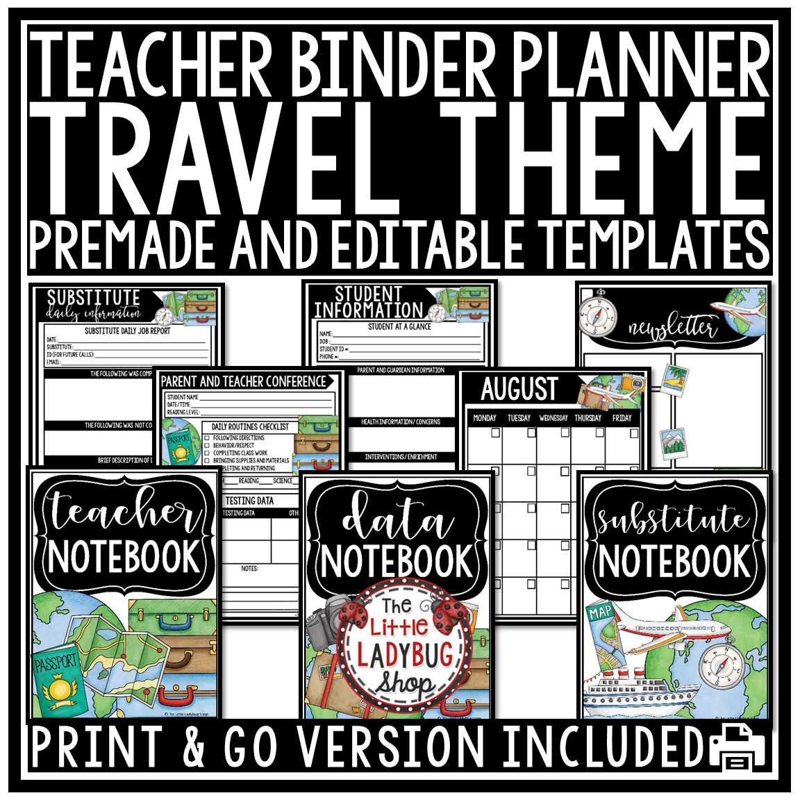 Adventure Around the World Travel Theme Classroom Décor Bundle - Image 19