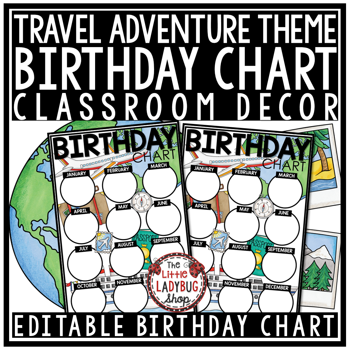 Adventure Around the World Travel Theme Classroom Décor Bundle - Image 23