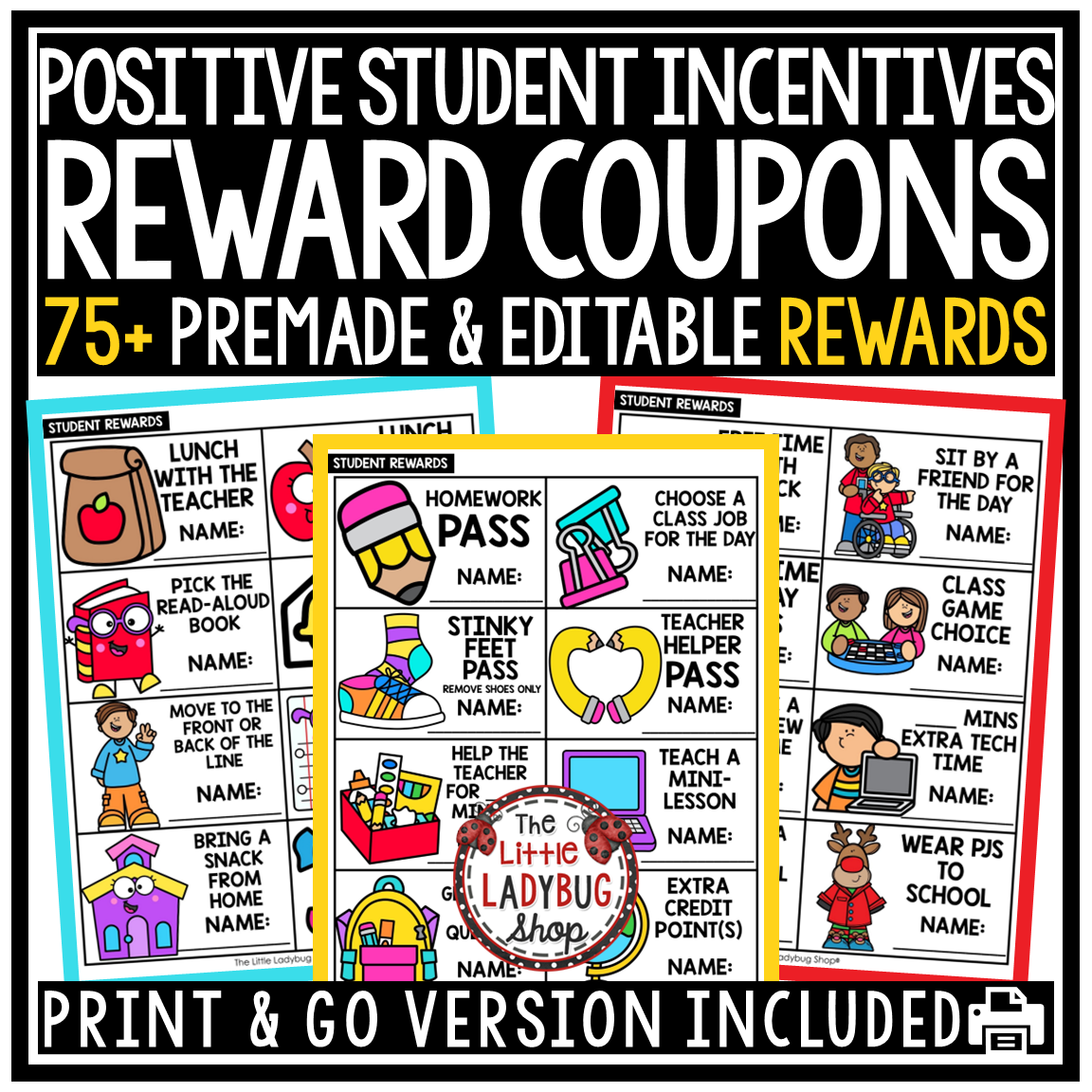 Class Reward Coupons Classroom Economy Management Reward System