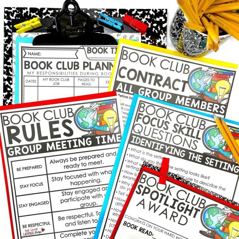 Book Clubs and Literature Circles Activities in Upper Elementary
