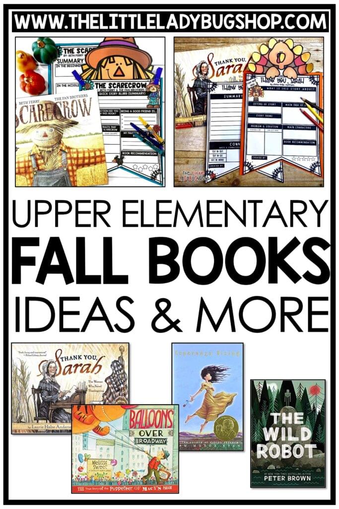 Fall Books and Lesson Ideas for Upper Elementary