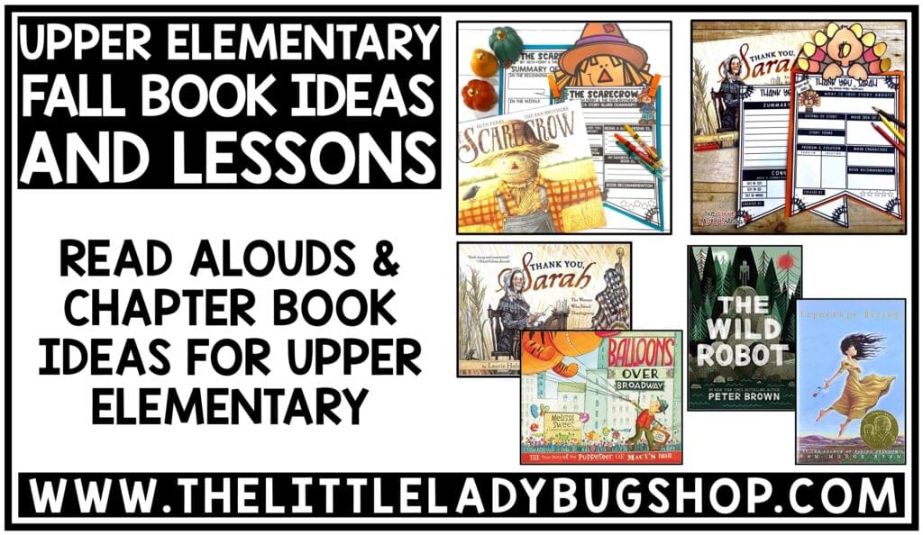 Fall Books and Lesson Ideas for Upper Elementary