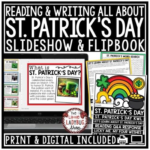 St Patrick's Day Reading Activities Writing Prompts Slideshow