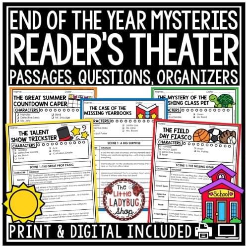 End of the Year Mysteries Reading Reader's Theater Scripts