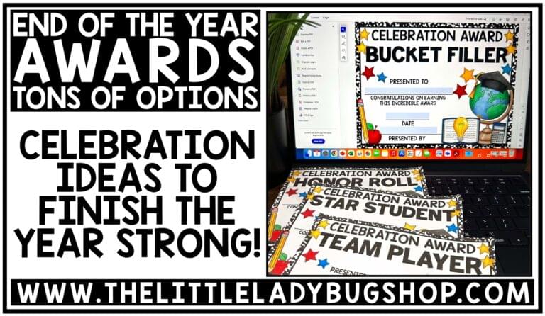 End of the Year Awards & Celebration Ideas to Finish the Year Strong (Upper Elementary)