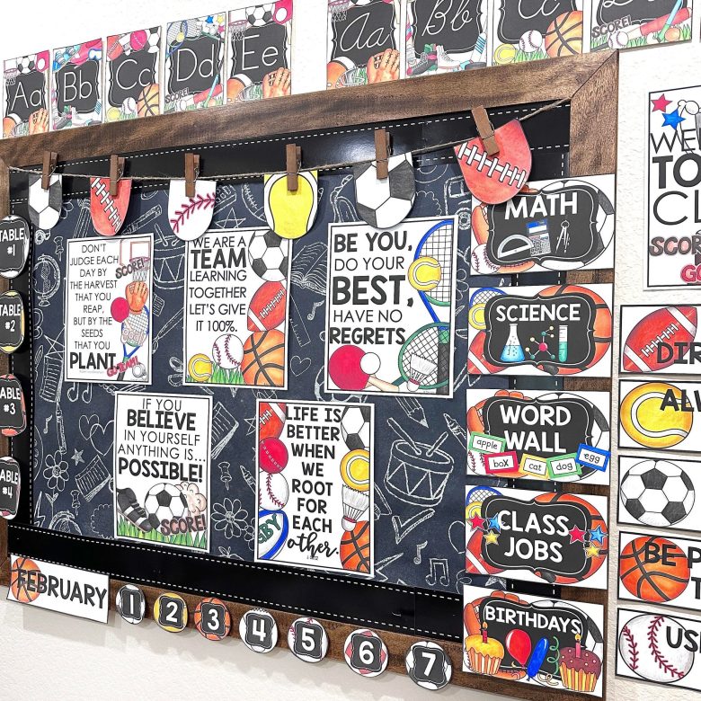 Sports Theme Back to school class decor Sports Theme Back to school class decor